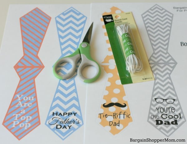 These free Father's Day printables are a great homemade Father's Day gift. It includes necktie bottle tags and necktie cupcake toppers. 打印领带是父亲节的简单工艺