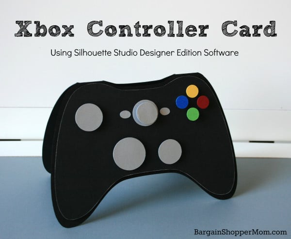 视频游戏的Xbox卡轮廓SVG BargainShopperMom