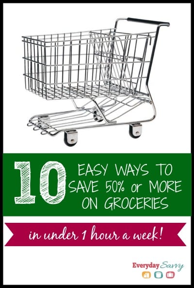 10种简单的方法在杂货上省钱。这不仅仅是优惠券，它还包括用餐计划和促销时的储存物品。