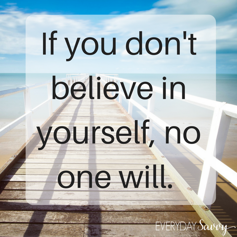 引用——如果你自己都不相信自己，别人就不会相信你