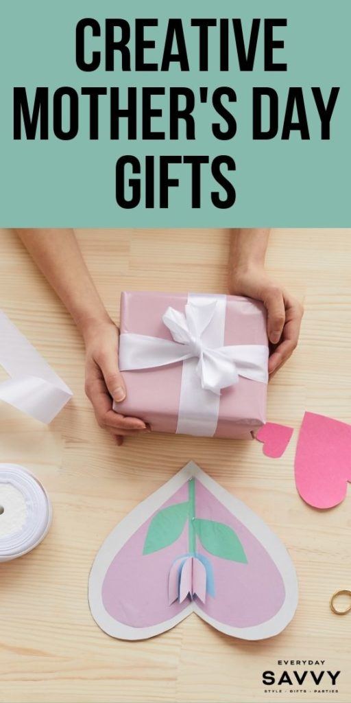 创意母亲节礼物-礼物和纸心花