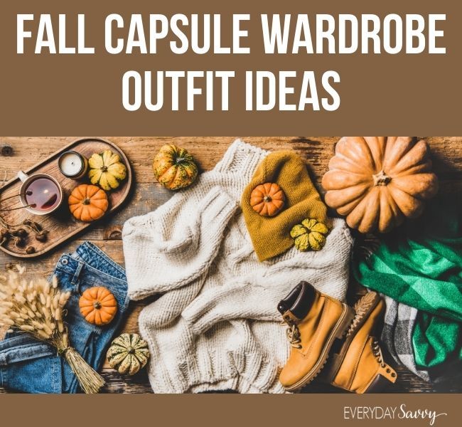 秋季胶囊衣橱服装的想法-秋季服装与南瓜
